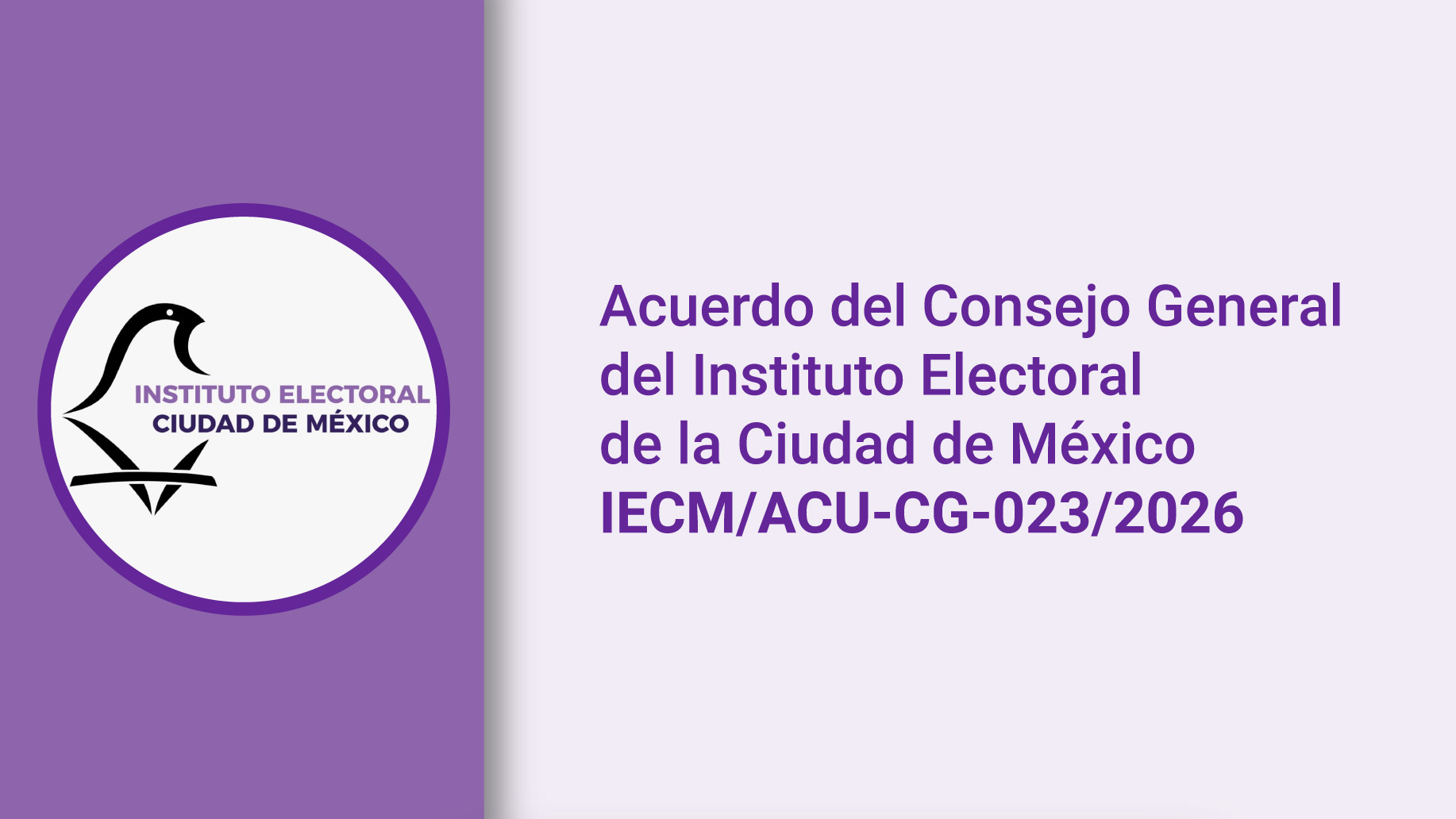 Acuerdo del Consejo General CDMX 